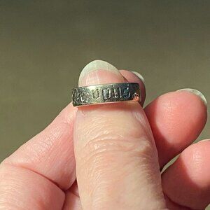 Poesy Ring Vous Et Nul Autre Sterling Silver Size 6
